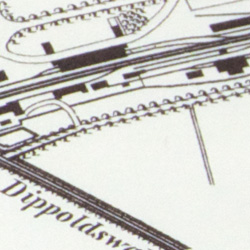 Hochwasserkarte von 1848, Ausschnitt