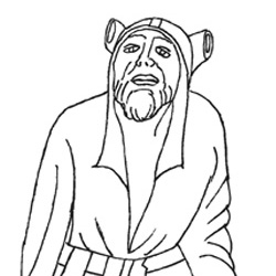 Zeichnung eines saechsischen Hofnarren