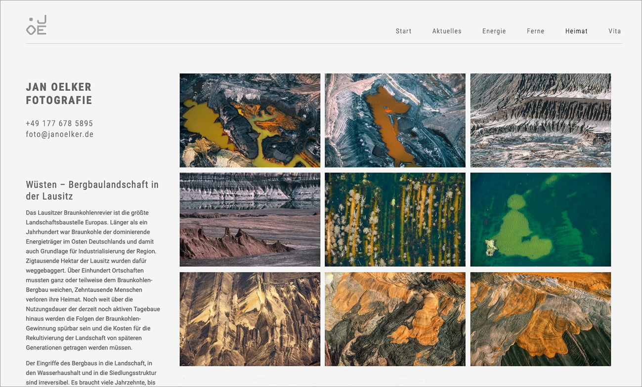 Startseitenbild der Webseite von Jan Oelker